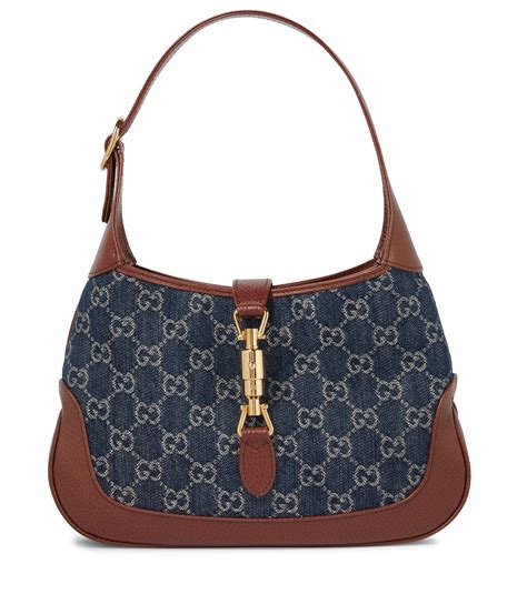 used gucci shoulder bags|Gucci denim shoulder bag.